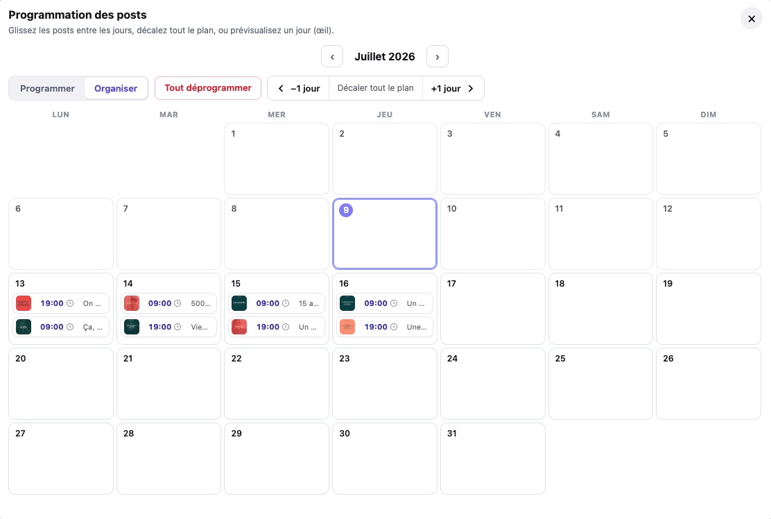 Mode Organiser
